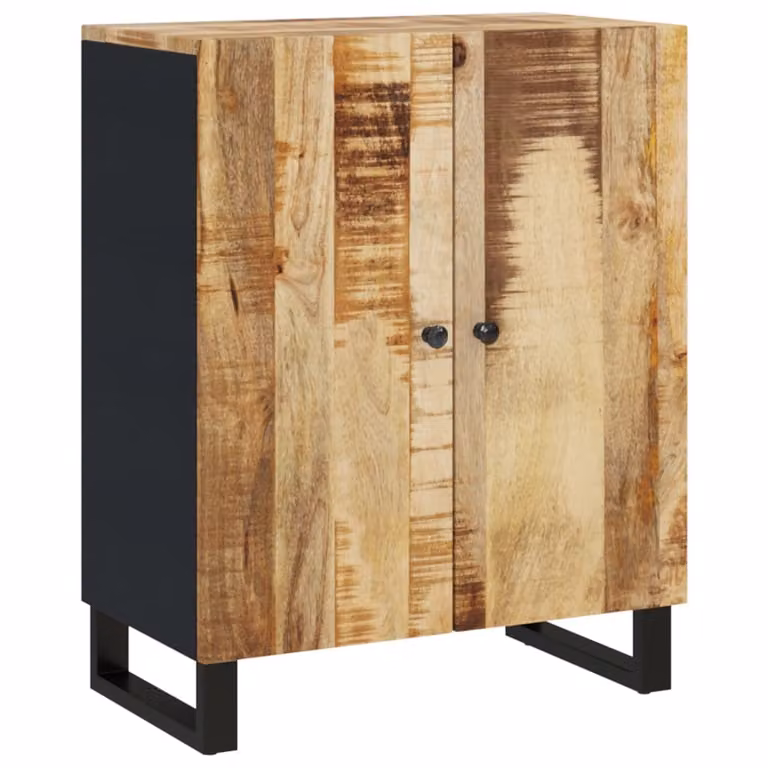 Credenza 60x33x75 cm in legno massiccio di mango