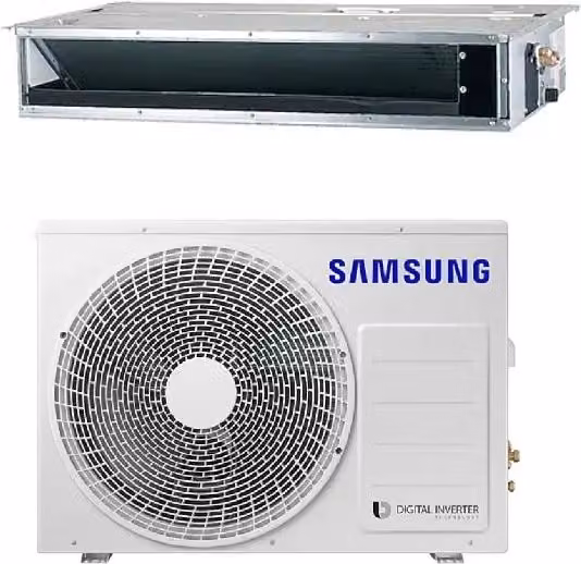 Climatizzatore Condizionatore Inverter Samsung Slim Duct Canalizzato 12000 BTU AC035MNLDKH Bianco con comando a filo Classe Energetica A+