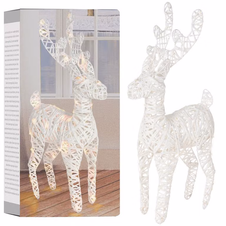 Home Styling Collection Decorazione natalizia RENTIER con 50 luci LED 45 cm