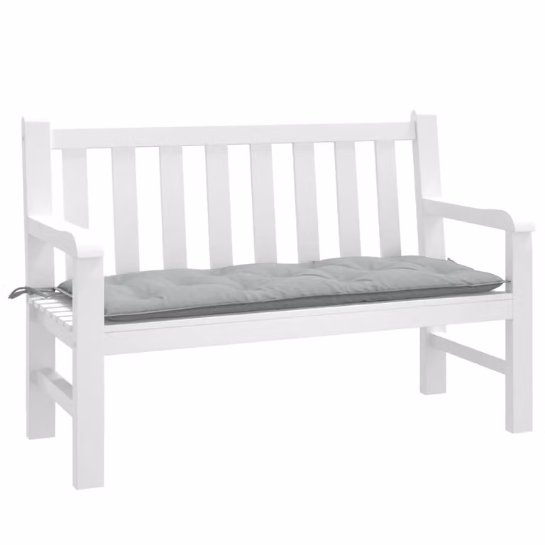 Cuscino per panca da giardino vidaXL Grigio, L 120 x P 50 x H 7 cm