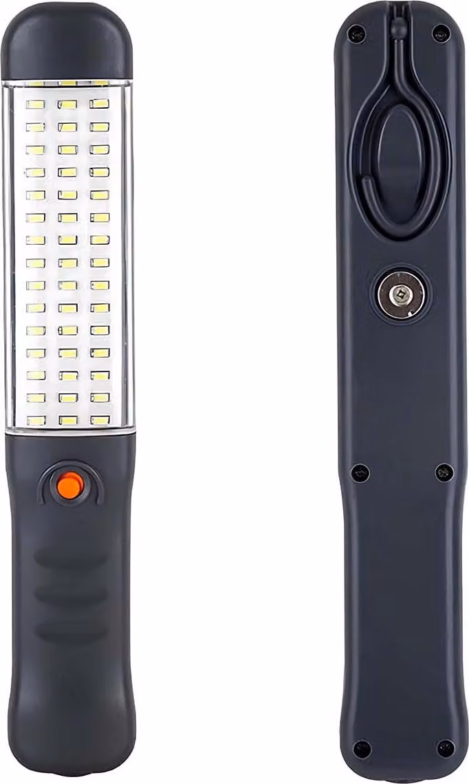 Avizar, lampada da lavoro LED 5W 3600 mAh con gancio, nera