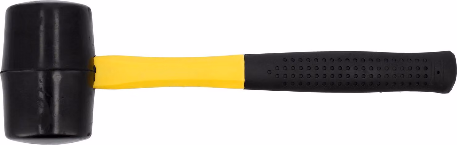 Mazza di gomma da 66 mm, manico in fibra di vetro