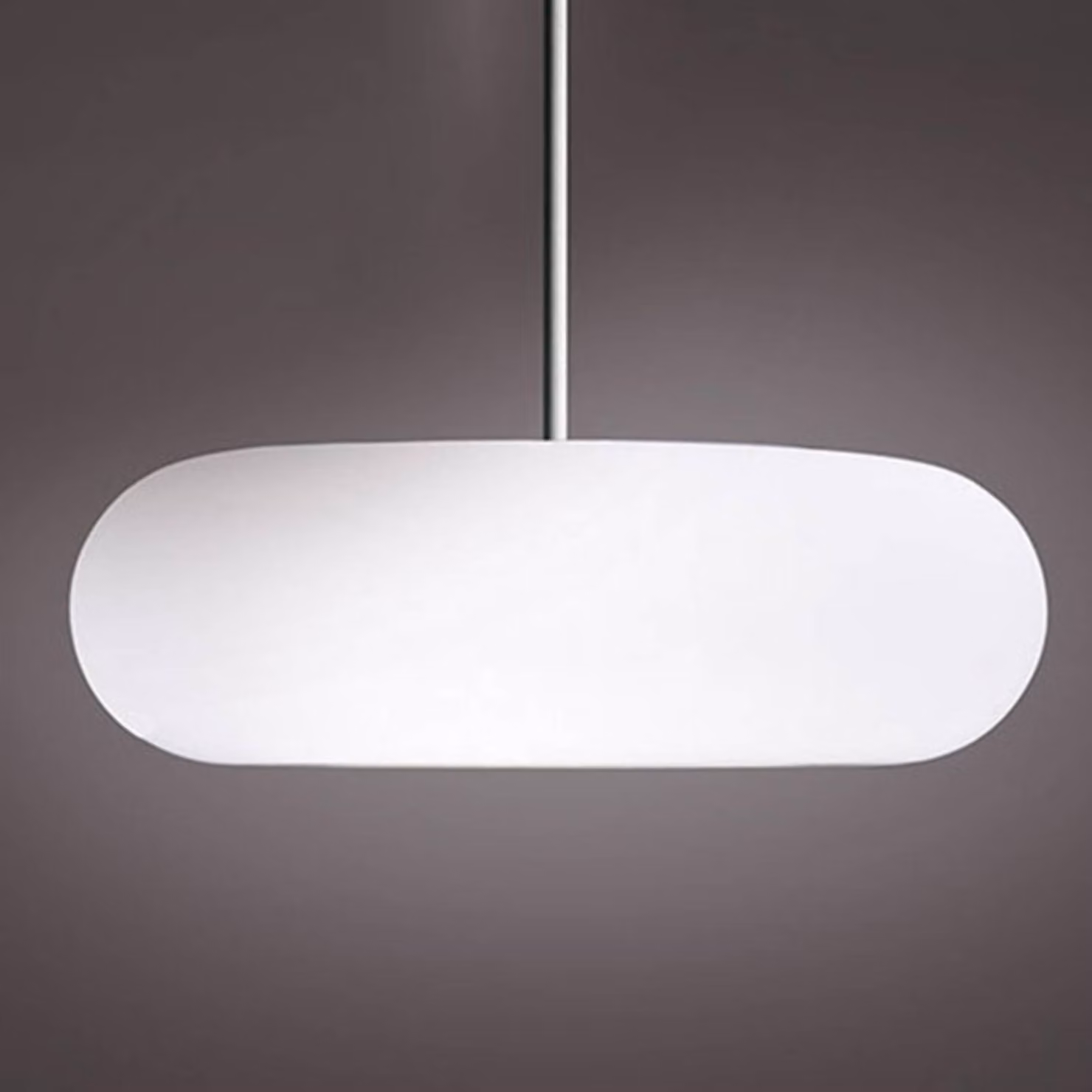 Artemide Lampada a sospensione Itka, dimmerabile, Bianco / Opale, Soggiorno / Sala da pranzo, Vetro, Moderno, Lampada a sospensione