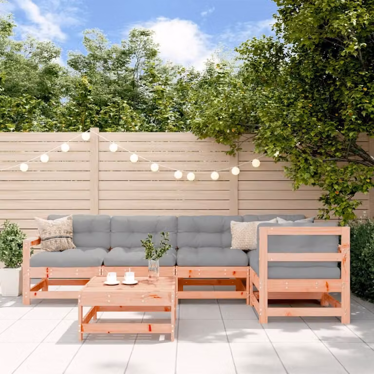 Maison Exclusive - Set da giardino da 6 pezzi in legno massello di douglasia