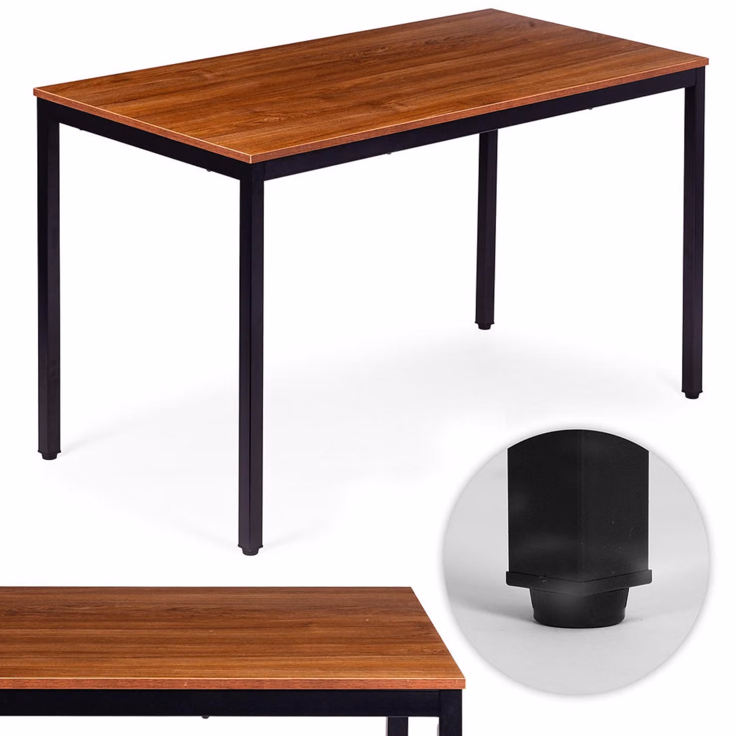 Tavolo da cucina-sala da pranzo per 4-5 persone, scrivania per computer 120x60 cm ModernHome