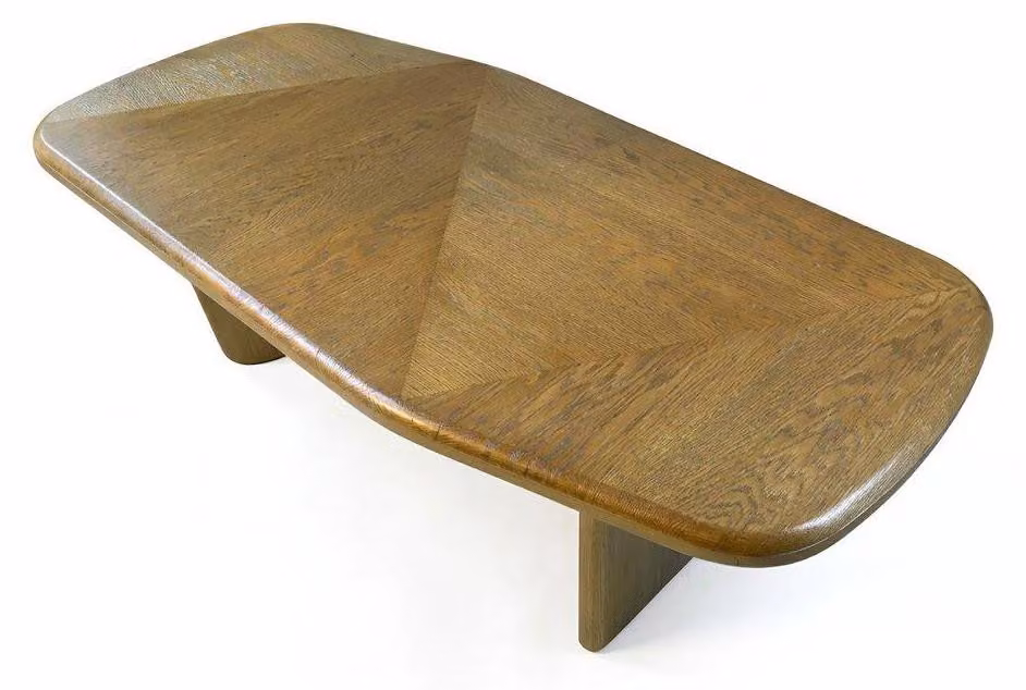 Tavolino da caffè marrone, in legno, per il soggiorno, dal design moderno, elegante e confortevole