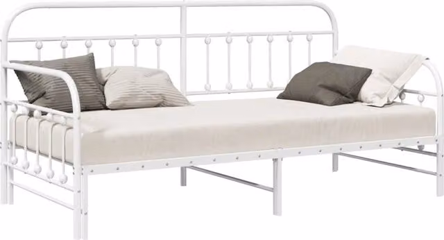 Letto singolo | Letto per adulti | Struttura per letto di giorno Bianco 90 x 190 cm