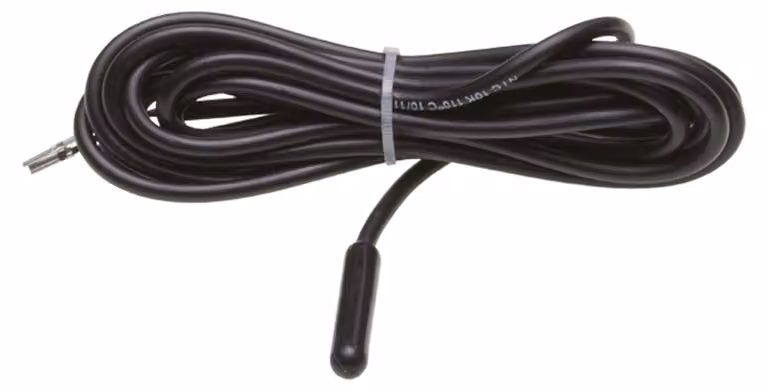 Sensore di temperatura ambiente NTC10K con cavo TPV, lunghezza 2,0 metri, range di temperatura da -50 a +110 °C, grado di protezione IP65