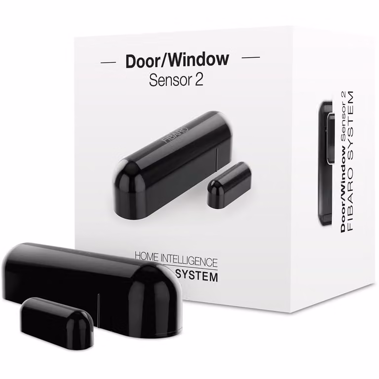 Sensore porta/finestra Fibaro 2 nero Z-Wave