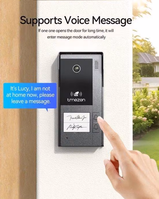 Videocitofono con schermo touchscreen da 7 pollici e telecamera 1080P – campanello Wi-Fi per una maggiore sicurezza domestica