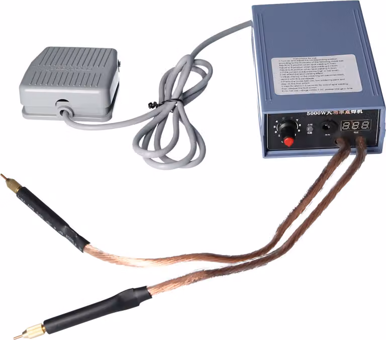 saldatore a punti ad alta potenza da 5000 W, portatile, corrente regolabile da 0-800 A, per batterie agli ioni di litio, spina UE