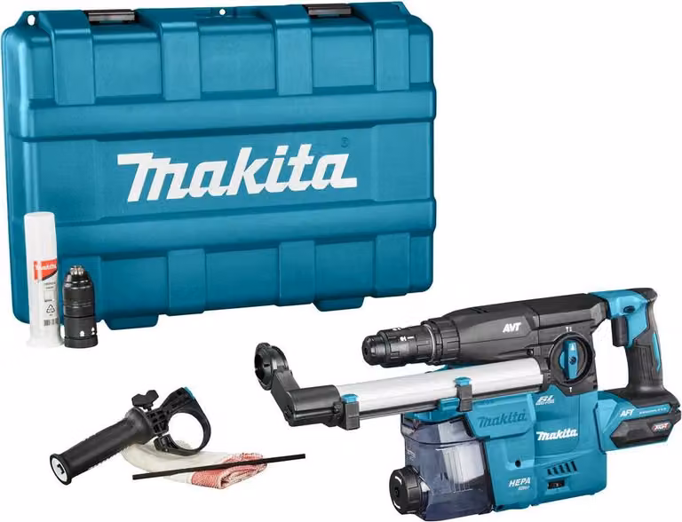 Makita HR009GZ02 Trapano a percussione a batteria 40V + accessori + valigetta senza batteria/caricabatteria