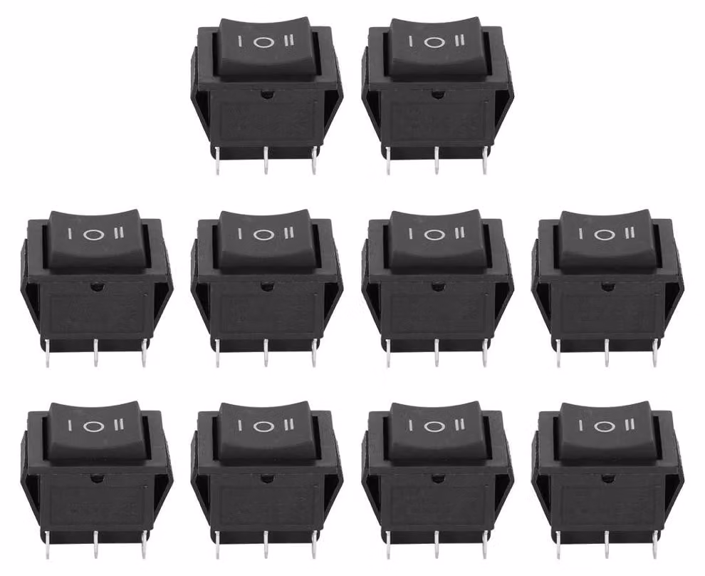 10 interruttori a levetta a 6 pin, modello KCD4, per uso domestico e industriale