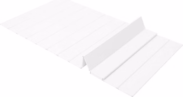 Coprivasca, design pieghevole, materiale PVC, forma rettangolare, BIANCO