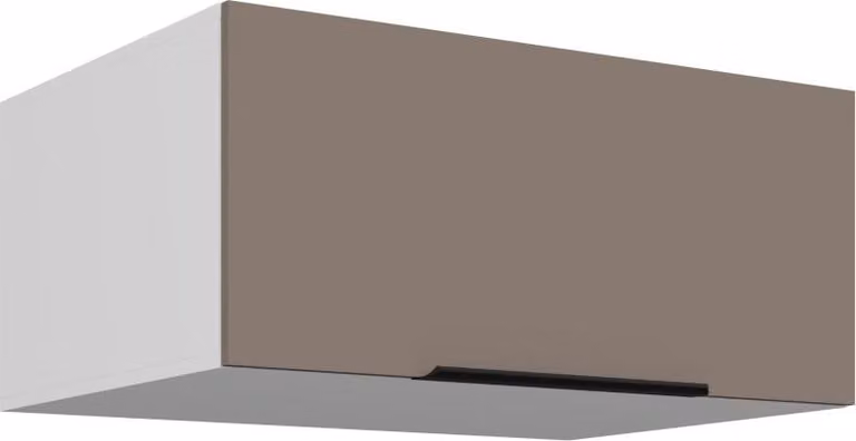 Cappa aspirante profonda LUNARA - larghezza 80 cm, beige scuro / bianco
