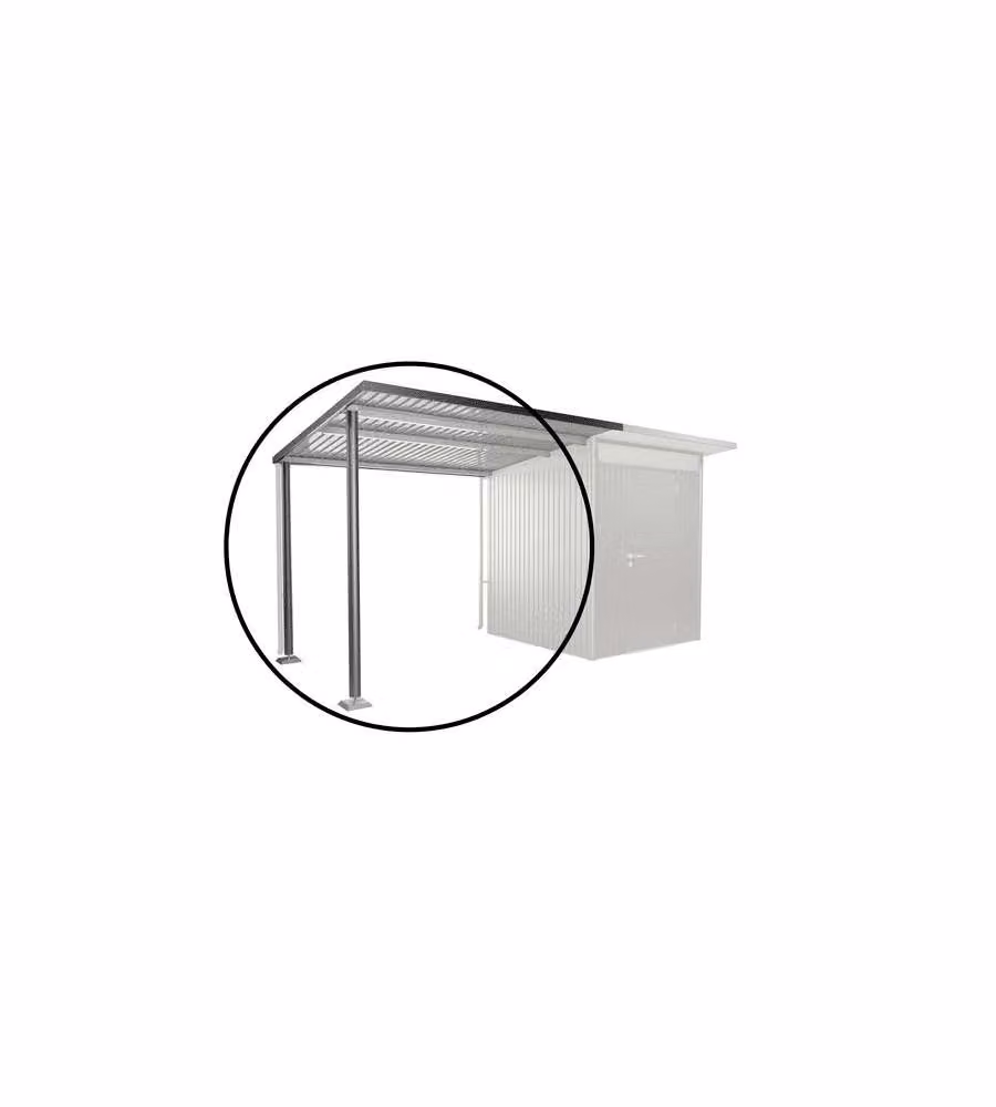 Biohort Tetto Laterale AvantGarde Grigio Scuro 243x220x218 cm