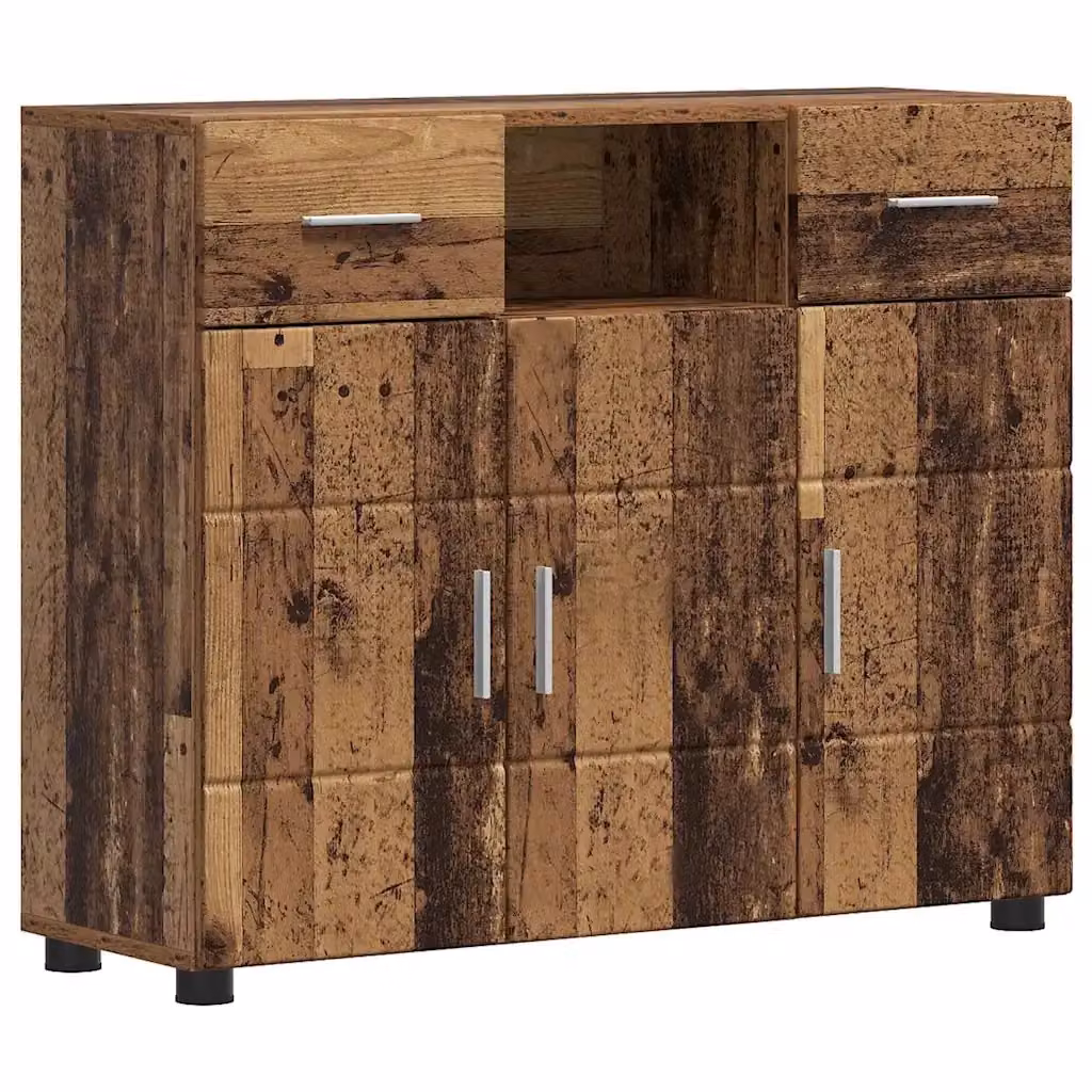 Credenza Buffet da cucina vidaXL in legno marrone con finitura opaca L: 88,5 cm, P: 30,5 cm, H: 73 cm – 2