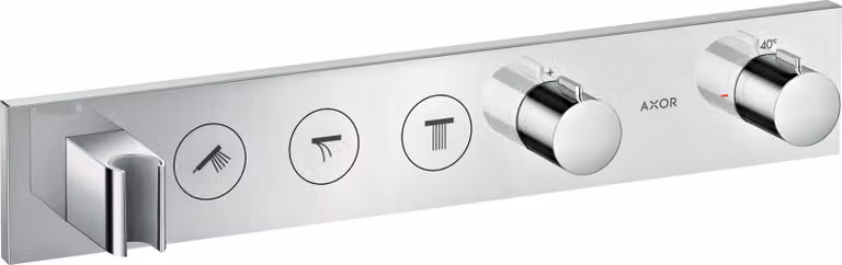 hansgrohe AXOR ShowerSolutions module de thermostat Select 530/90, encastré, 3 consommateurs, set complet, 18356000, 18356000