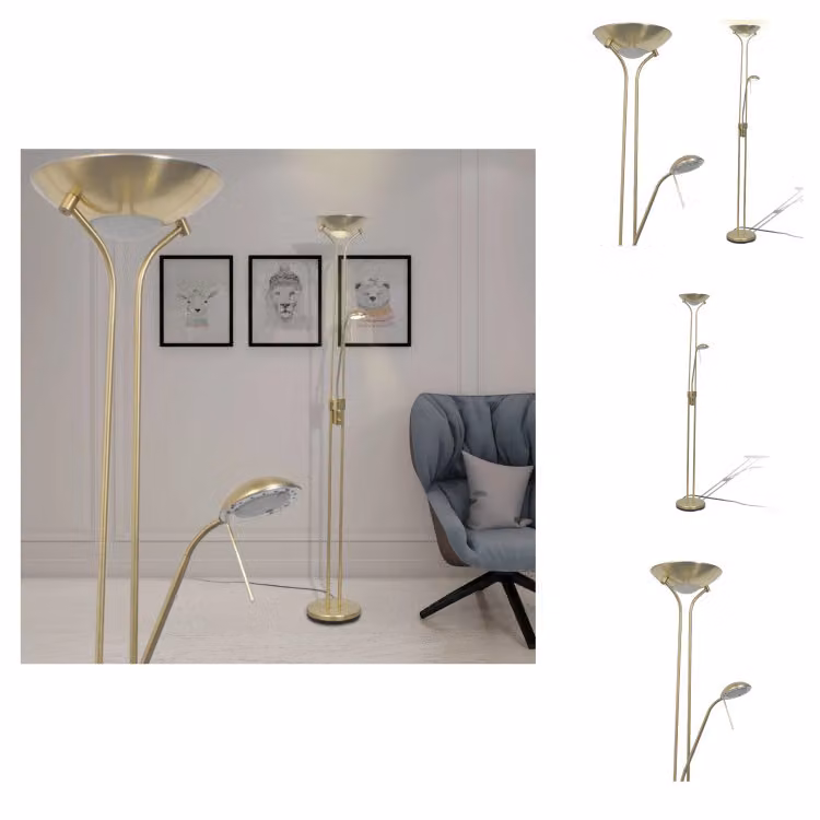 vidaXL Lampada da terra LED dimmerabile 23 W - Lampade