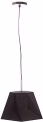 Lampada a sospensione Bizzotto ESAGONO L in metallo nero, 1 luce E27 - 40 W, L/P/H: 46 x 40 x 145 cm