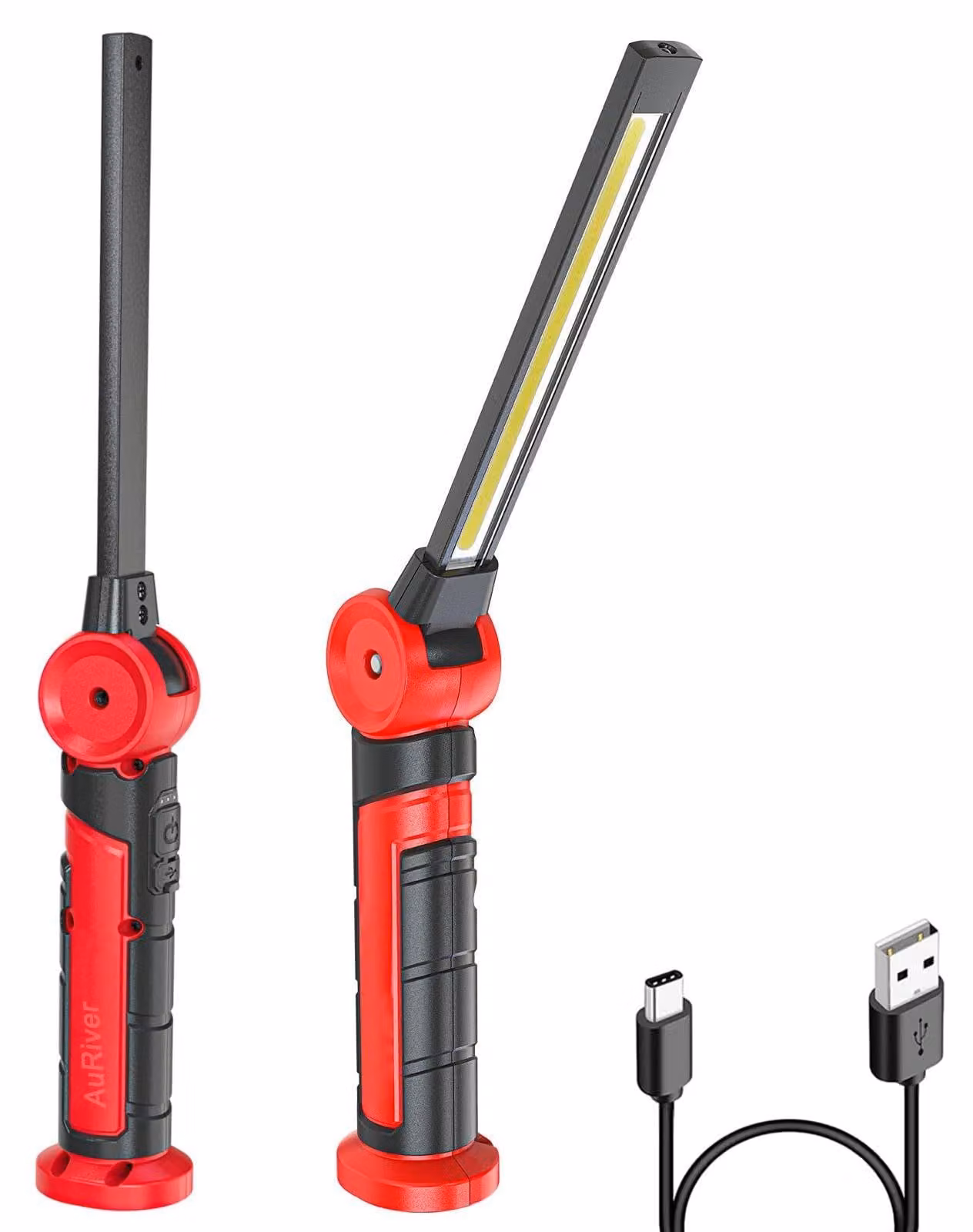 Lampada da lavoro a LED, 4000 mAh, orientabile a 120 gradi, con 3 modalità di illuminazione