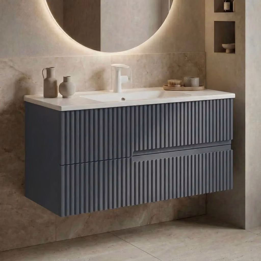 Mobile lavabo Moonlight 90 v2 Hanah Home Antracite opaco L/P/H: 91 x 51 x 51 cm – 2