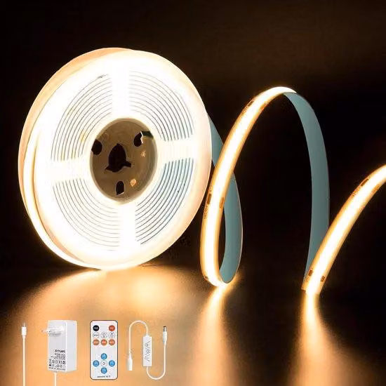 Strisce LED dimmerabili 5M a luce bianca calda, 24 V, 2700 K, con timer e telecomando
