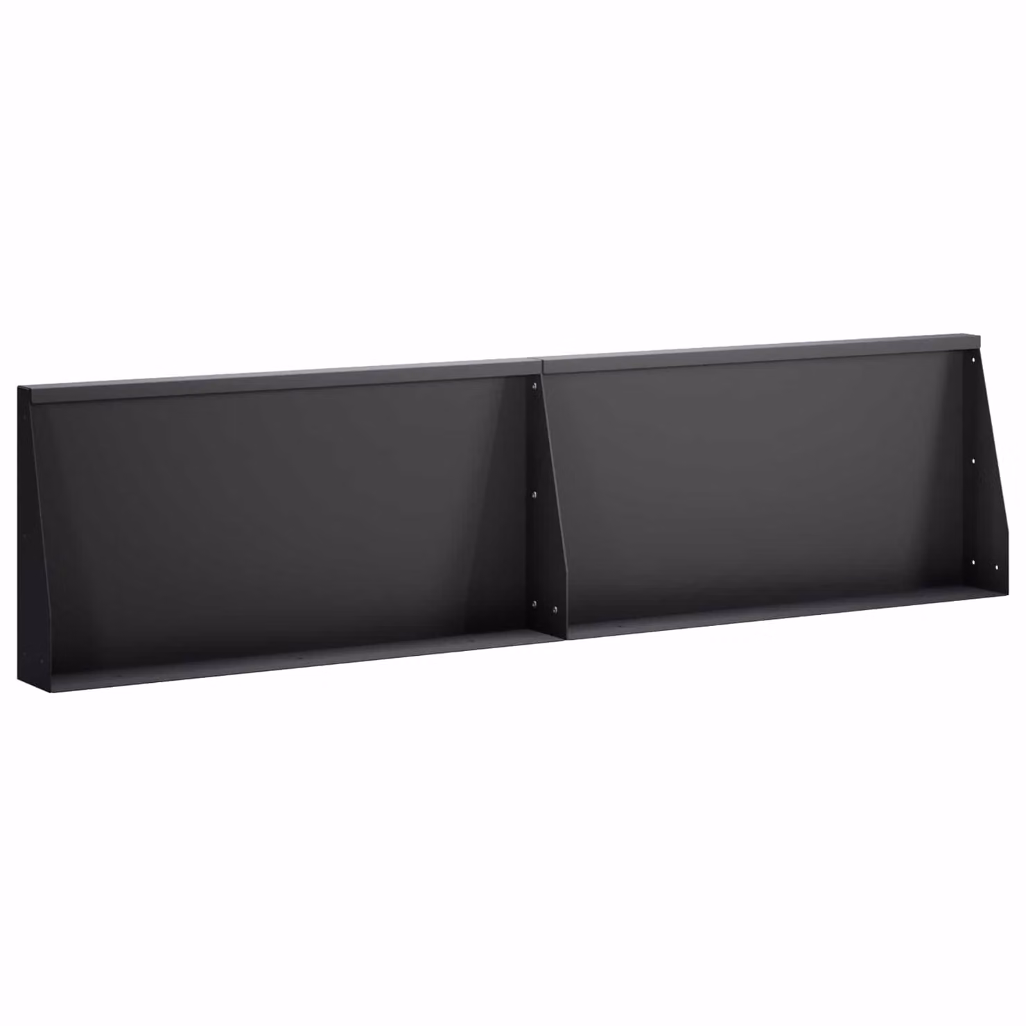 Set di 2 muri di contenimento vidaXL in acciaio nero per orto rialzato L 80 cm x H 50 cm x P 12 cm