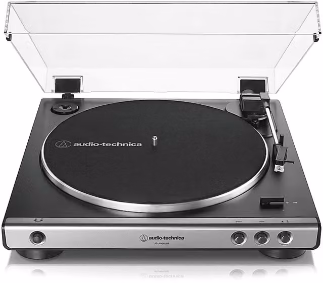 Giradischi Audio-Technica AT-LP60XUSBGM a trazione a cinghia con USB, Grigio – 1