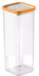 Barattolo in plastica Abert Color Style Giallo zucca con chiusura a vite, capacità 2,5 l