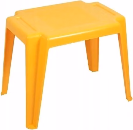 Tavolo in plastica per bambini da giardino giallo Lolek