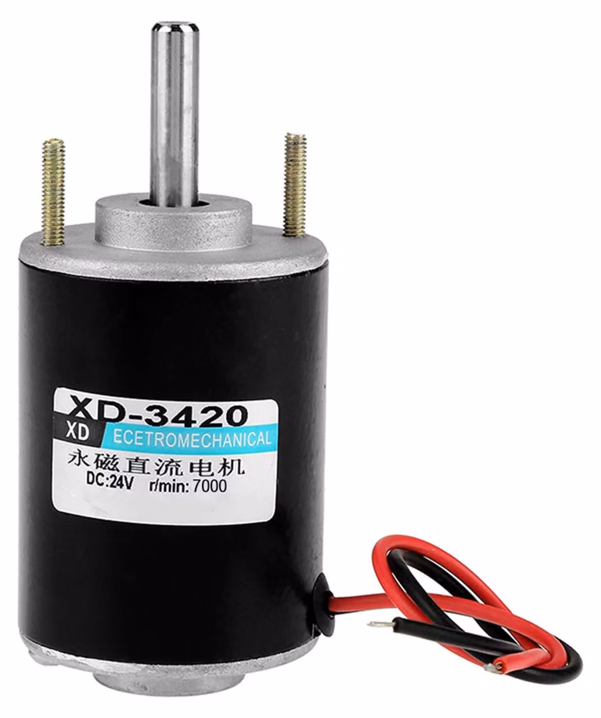 Motore DC XD-3420, 24V, 30W, 6000 giri/min, rotazione oraria/antioraria, per generatori fai-da-te