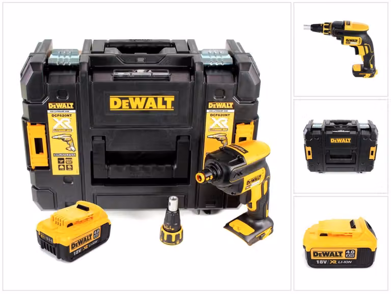 DeWalt DCF 620 18 V Trapano avvitatore brushless per cartongesso in valigetta TSTAK II + 1x Batteria 4,0 Ah - senza caricatore