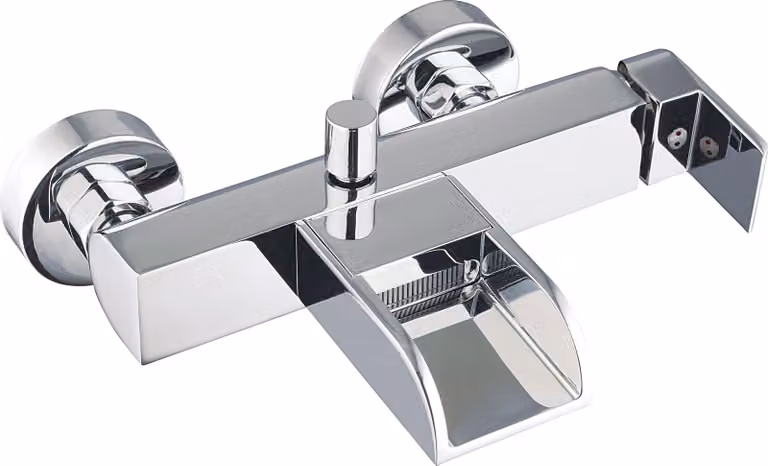 Miscelatore da bagno SCHÜTTE IDROVIA, miscelatore da bagno a cascata, miscelatore da bagno, rubinetto da bagno in cromo
