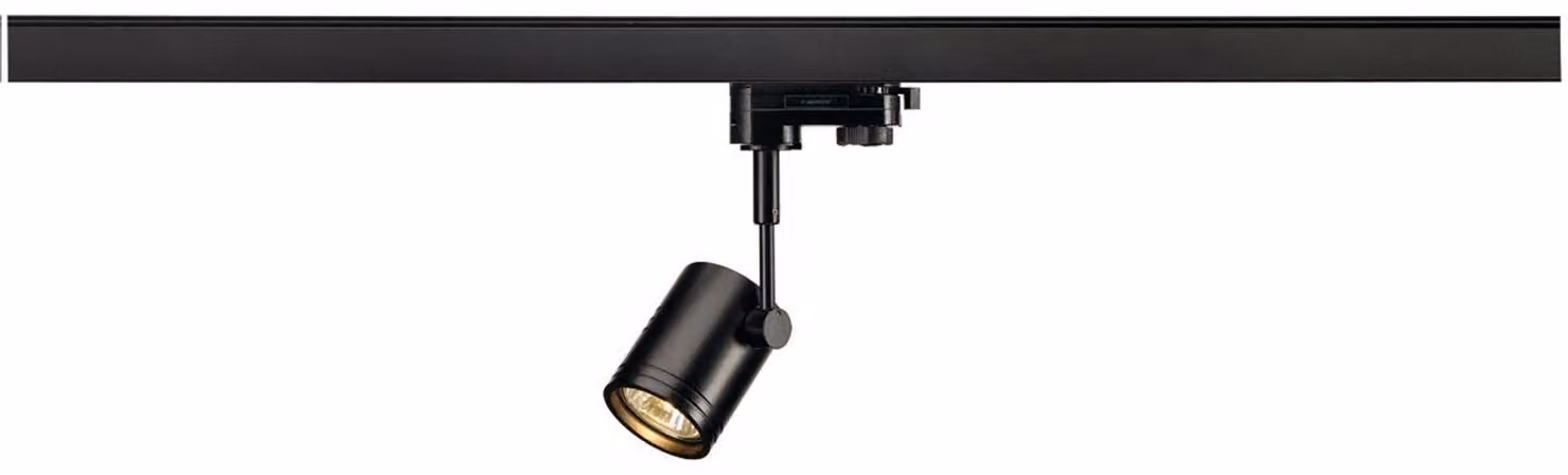 Testa di lampada BIMA I, nera, GU10, max. 50W, incl. adattatore 3P