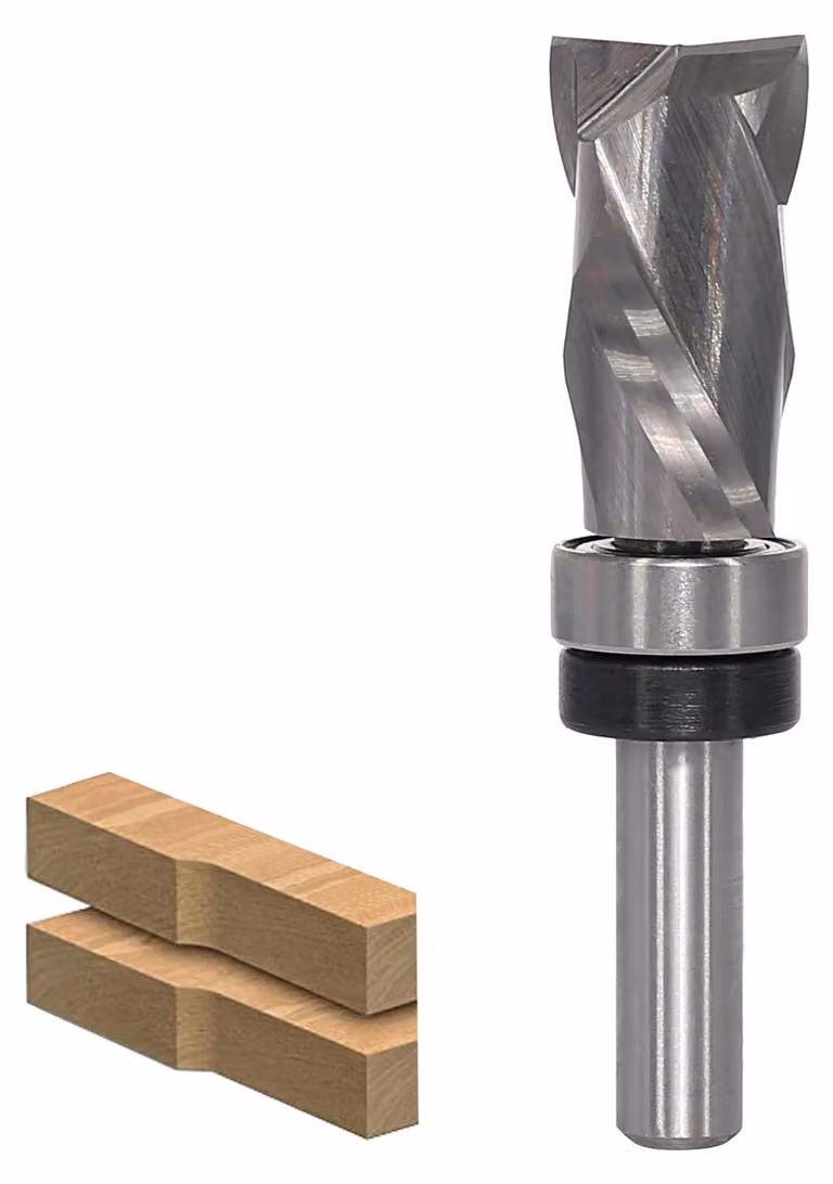 Fresatrice a spirale con gambo da 8 mm, diametro di taglio di 16 mm e lunghezza di taglio di 32 mm