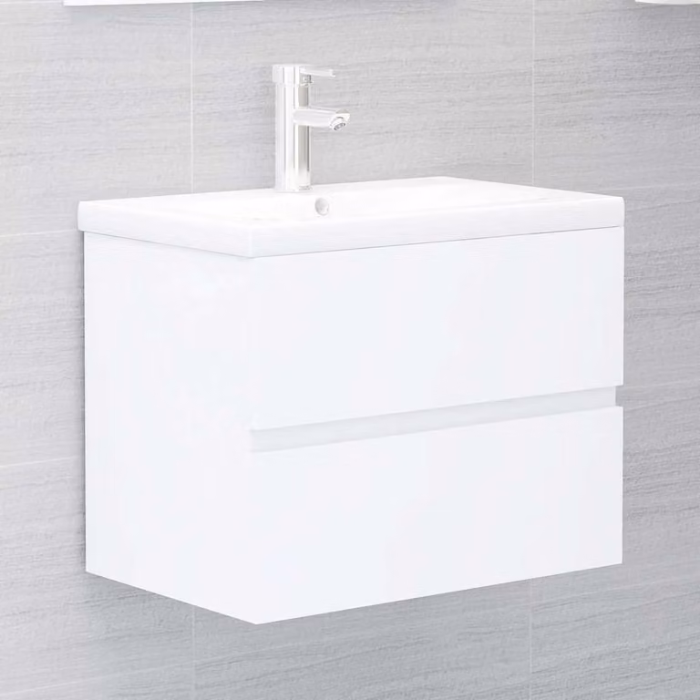 Mobile Lavabo Moderno vidaXL Bianco in Legno MDF L: 60 cm, P: 38,5 cm, H: 45 cm