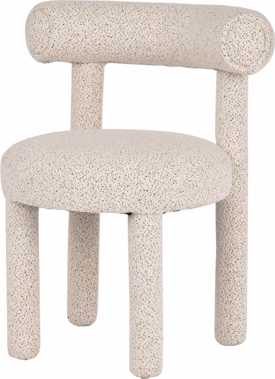 FURNLUX Sedia da pranzo Leith Beige 62cm / Colore principale: Beige / Dimensioni: 62 x 80 x 58 cm