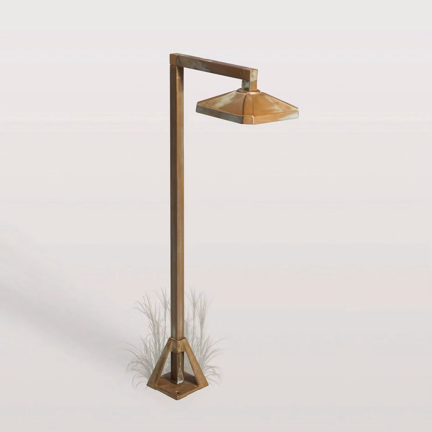 Moretti Luce Lampione da giardino Aura Frame, Bronzo / Ottone antico, Ottone, Campagna / Rustiche, Lampada da esterni