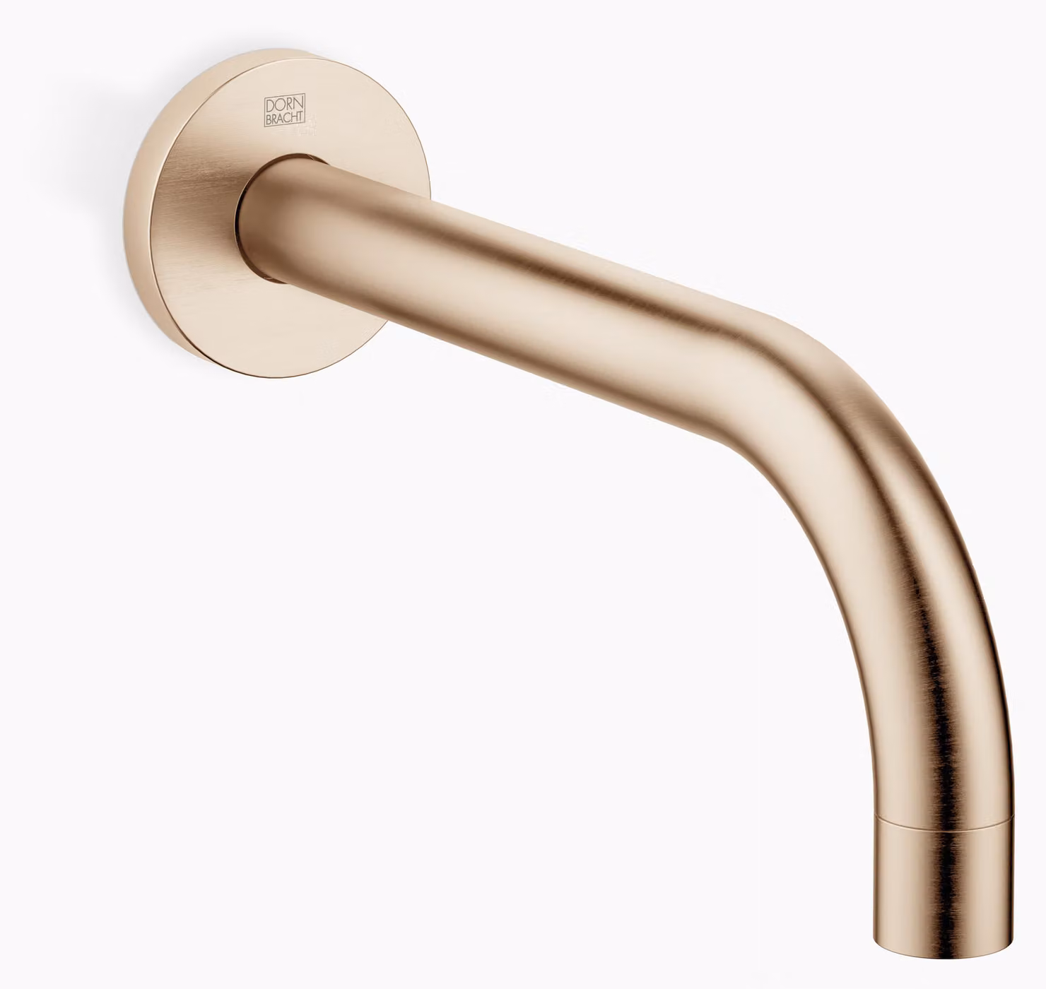 Dornbracht TARA Bec déverseur mural pour lavabos sans garniture d'écoulement, saillie 190mm, 13800882-46, 13800882-46