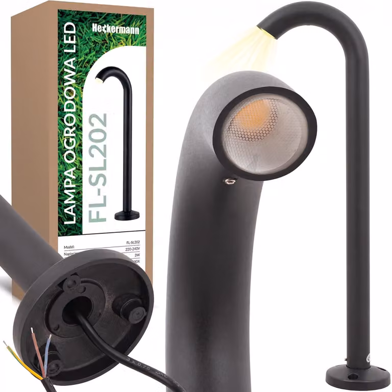 Lampada da esterno LED Heckermann FL-SL202