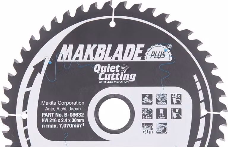 Lama per sega circolare Makita, MAKBLADE PLUS 216 x 30 mm - 48 denti