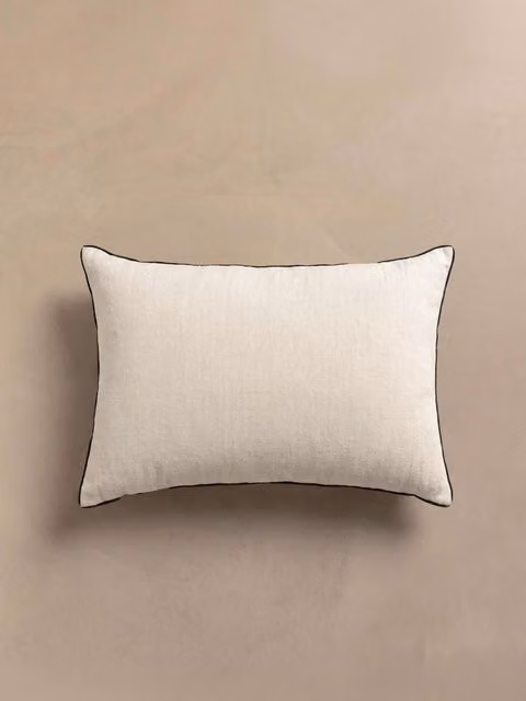 Cuscino a rullo Rustic Kenay Home bianco e nero L/P/H: 40 x 40 x 40 cm