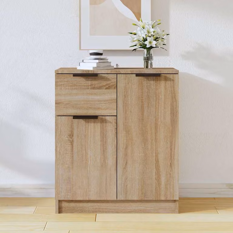 Credenza vidaXL in Legno Multistrato e MDF, Colore Rovere Sonoma, L 60 cm x P 30 cm x H 70 cm