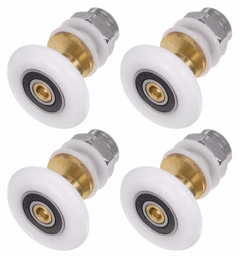 Elzusha - Ruote per doccia - Set di 4 pezzi - Diametro 27 mm