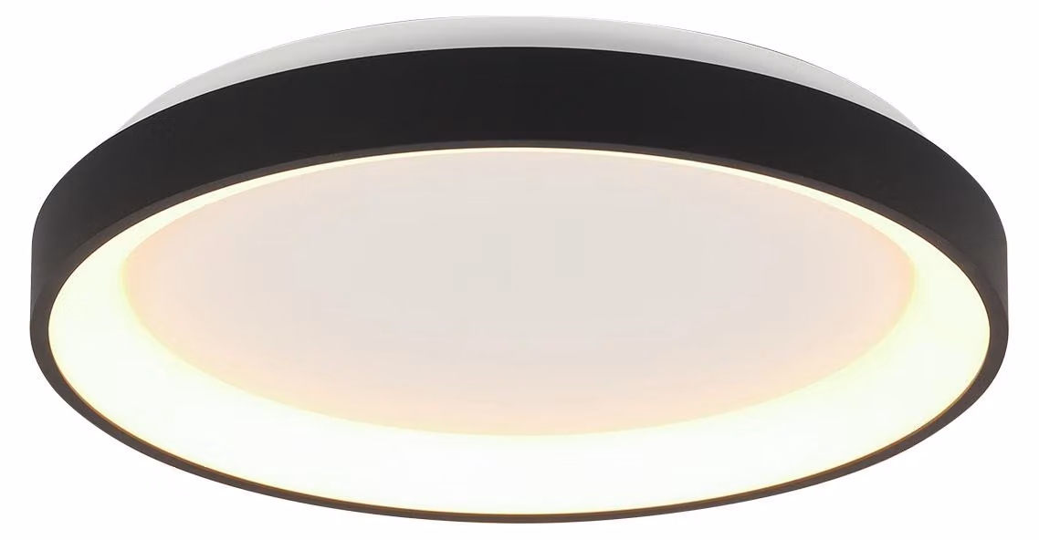Plafoniera - nero - Ringlede - plastica metallo - Ø 38cm - LED - 3691ZW - Steinhauer
