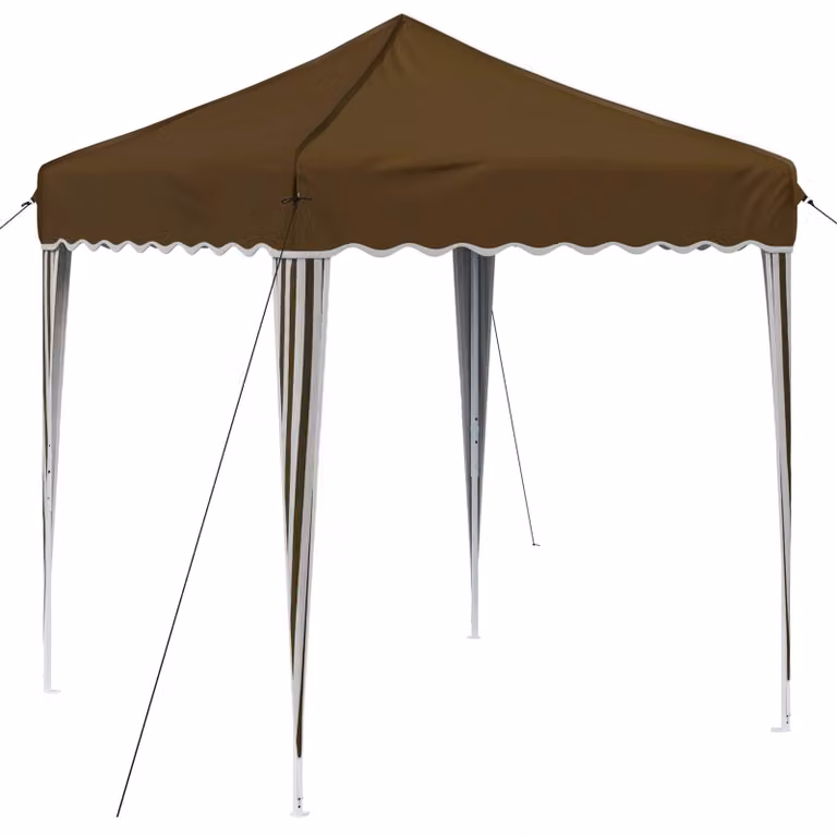 Tenda per feste a pop-up 195 x 195 x 245 cm Tortora