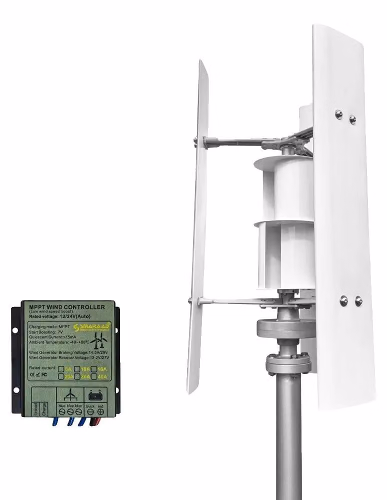 Generatore eolico, potenza 3000 W, funzionamento silenzioso, controller MPPT in omaggio, 3000 W, 24 V