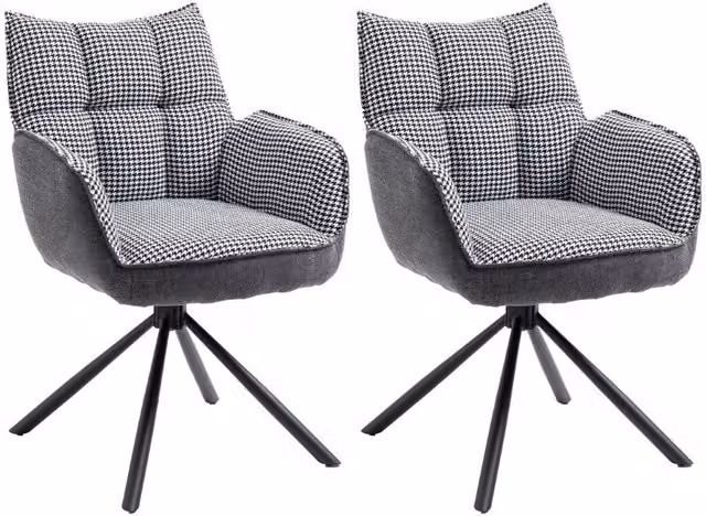 Sedia RINGO 1 (pepita + grigio scuro)