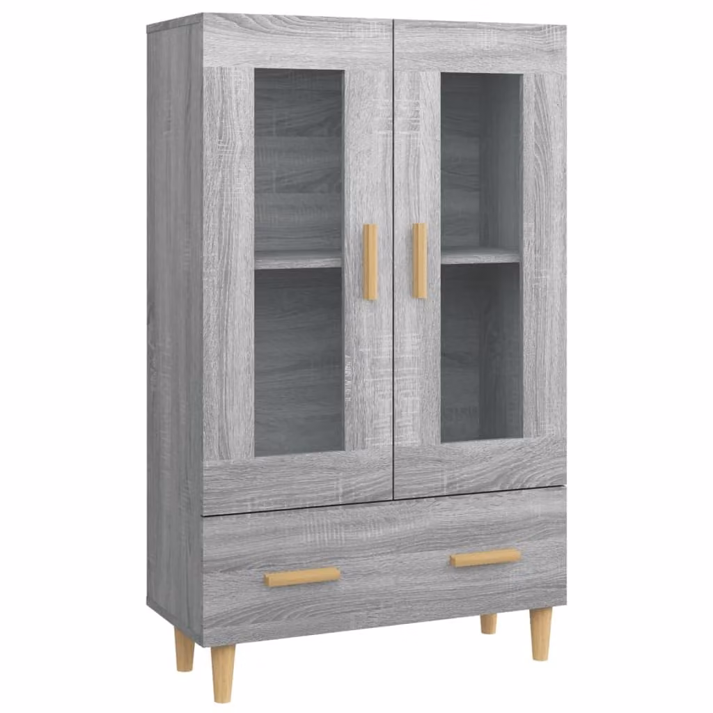 Credenza Grigio Sonoma 70x31x115 cm in Legno Multistrato